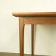 Extendable dining table by Lübke, walnut, beech, vintage from the 60s