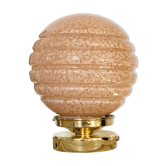 Lampe art deco rose