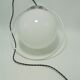 Opaline globe pendant lamp