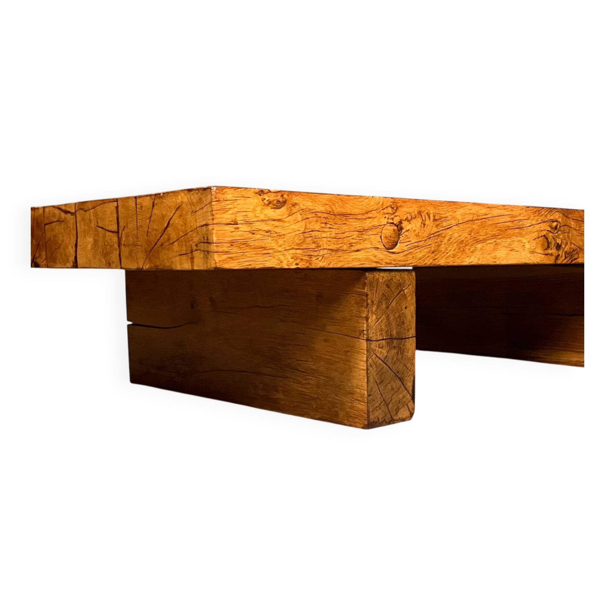 Brutalist Japandi Wabi Sabi coffee table