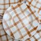 Set of 6 vintage deep plates Moulin des Loups – Checkered pattern