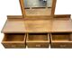 Meuble bas, d'entrée vintage en bois avec miroir