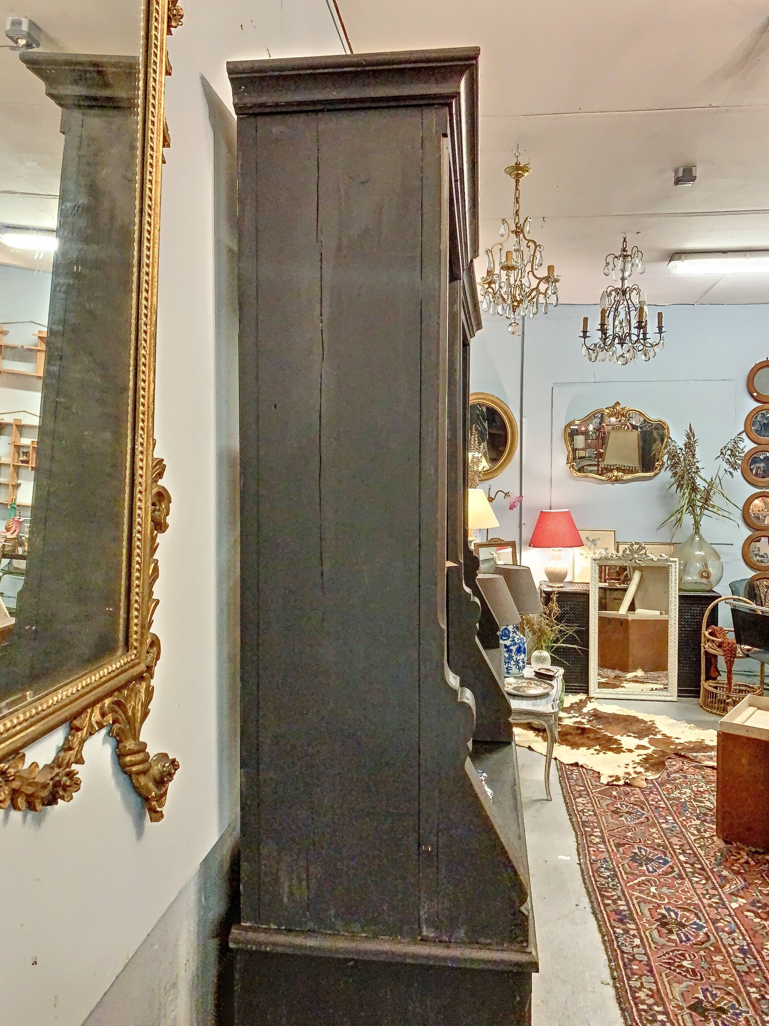 Pair of black China buffets