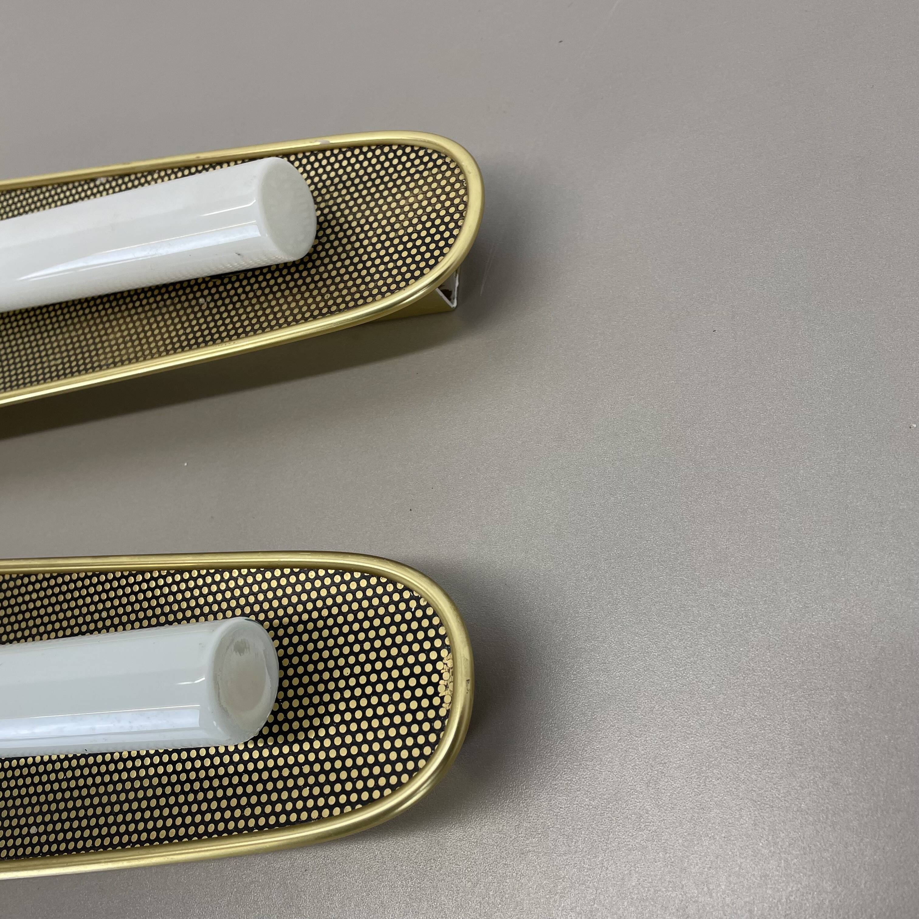 Set of 2 Large 37 cm Honeycomb Theatre Wall Light Elements, Germany, 1950s