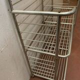 20th century curved aluminum bakery rack