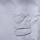Former cloth linen monogrammed