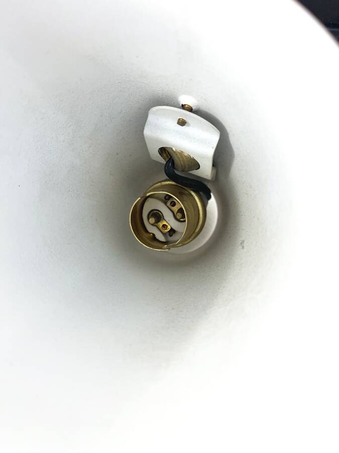 Double two-tone wall light, 1960