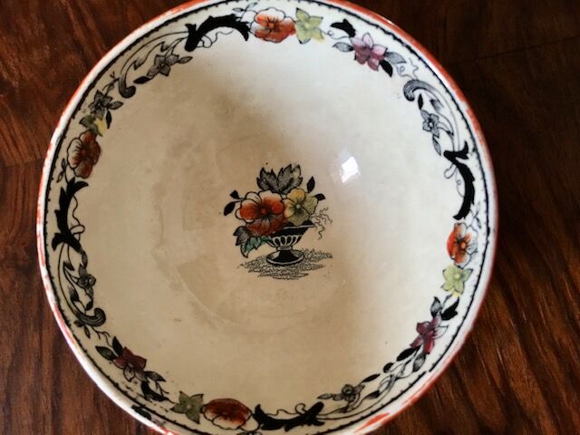 Former earthenware bowl Mouzin Lecat Herculaneum 19th