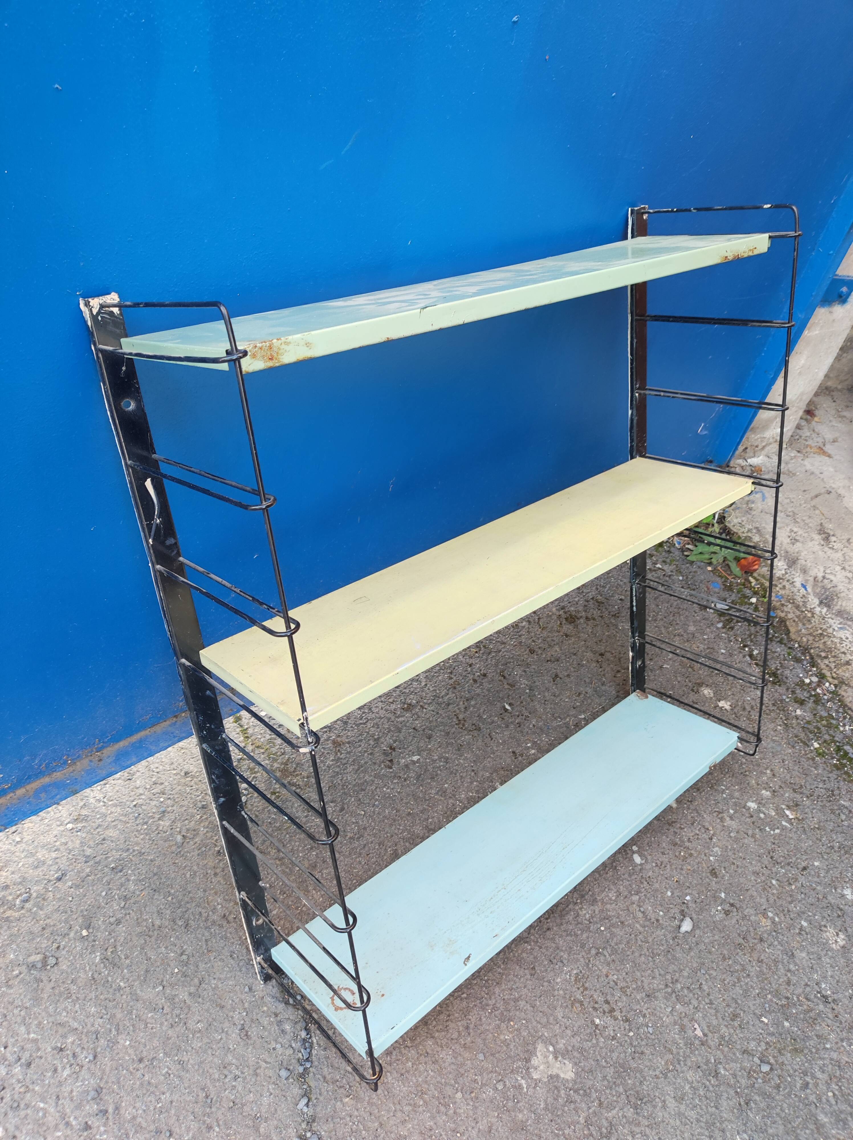 Vintage Tomado Holland Library Wall Shelf