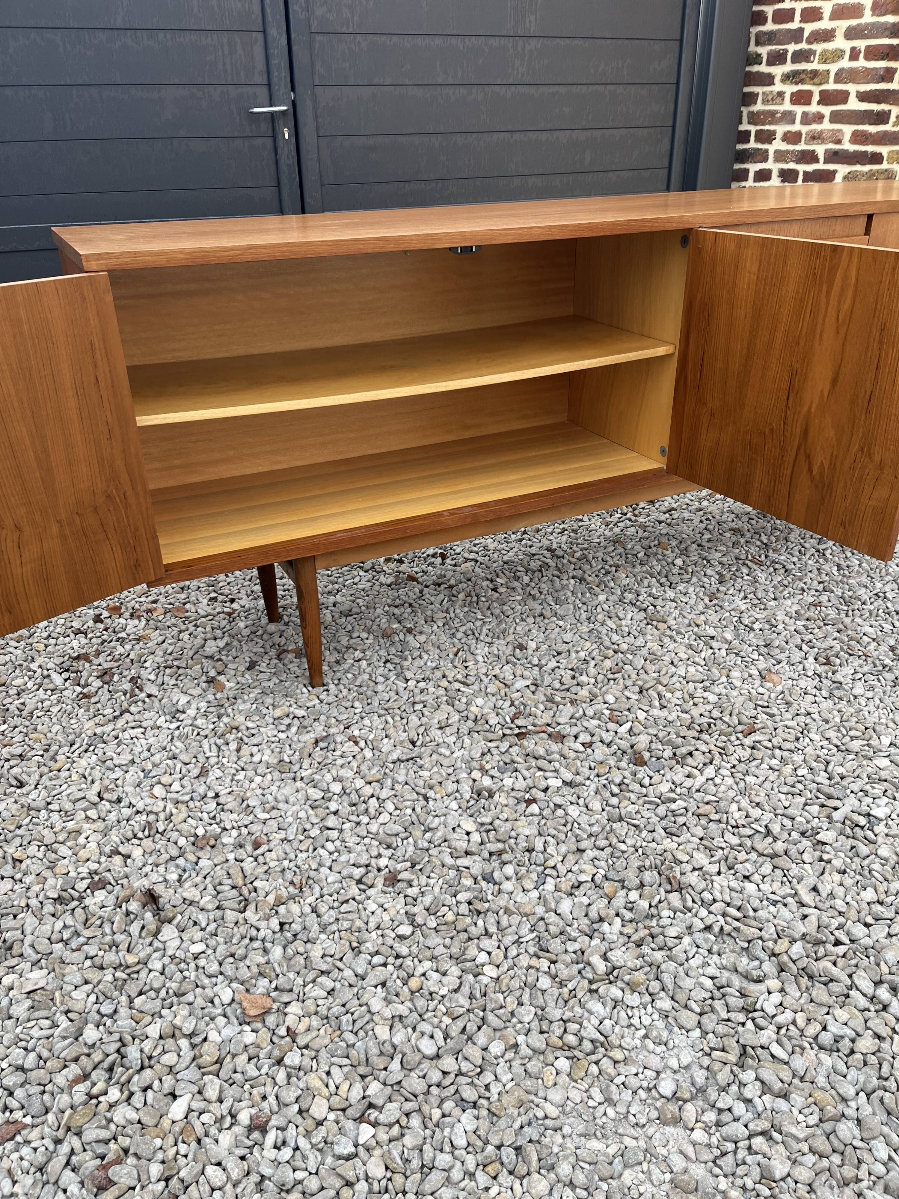 Scandinavian teak row