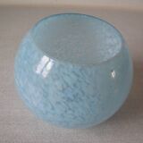 Old globe lampshade in speckled blue glass bedside lamp chandelier 10 cm 07