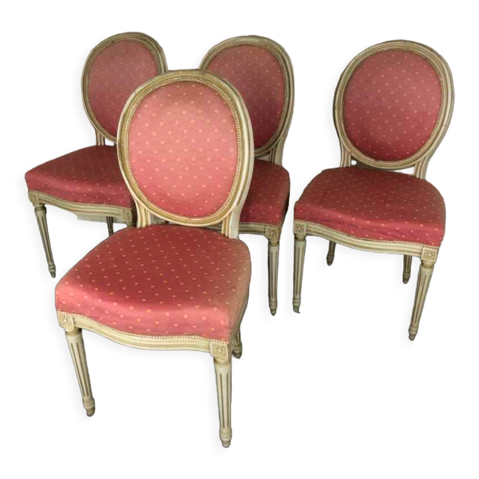 Suite of 4 medallion chairs