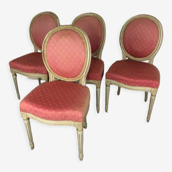 Suite of 4 medallion chairs