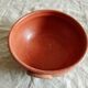 Round terracotta dish
