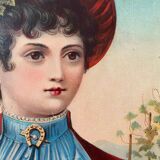 Paintings pendant of chromolithographs 1900