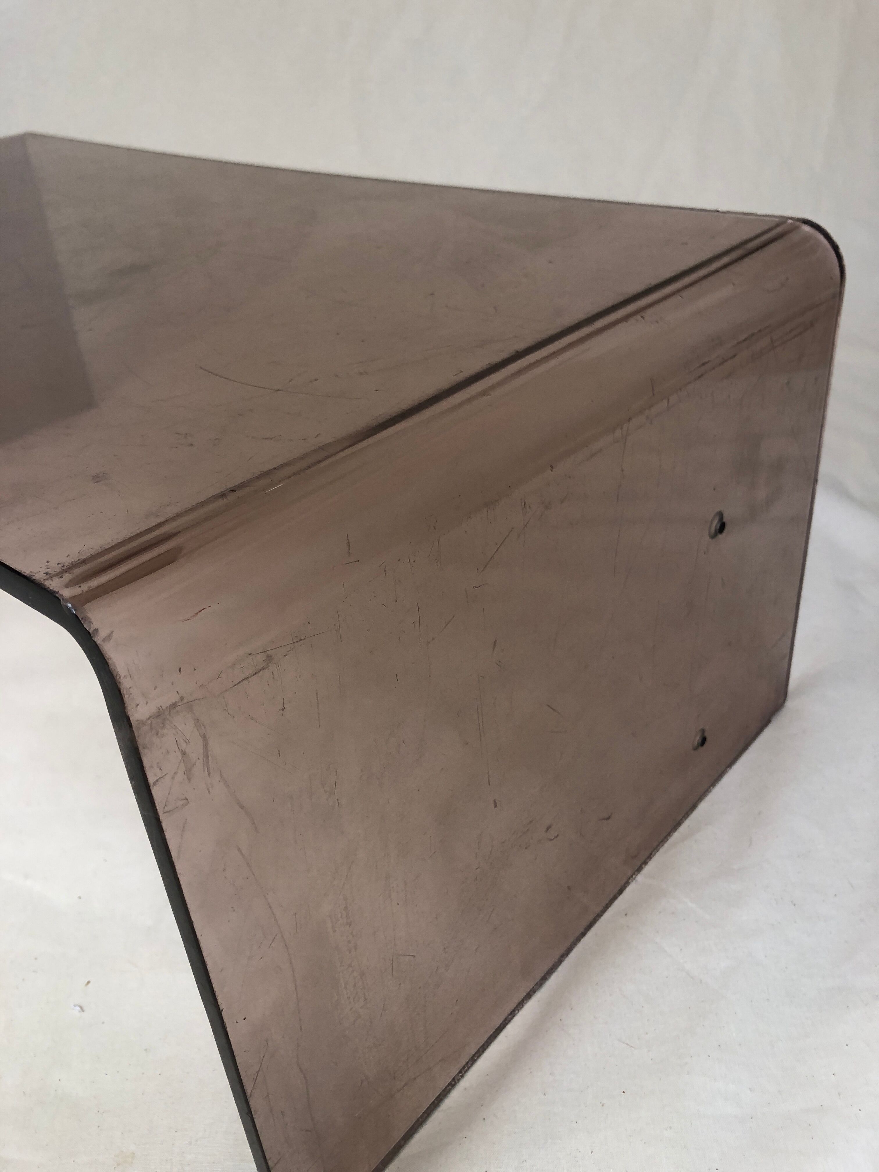 Plexiglass coffee table 1970