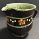 Glazed terracotta cream jug, Savoie, early 20th century