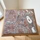 Antique Napoleon III bedside table in wood and marble