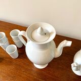 White porcelain coffee and tea set