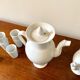 White porcelain coffee and tea set
