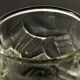 Vase verre pressé