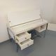 Vintage Bauhaus style desk in melamine and chrome metal from the 1970s.