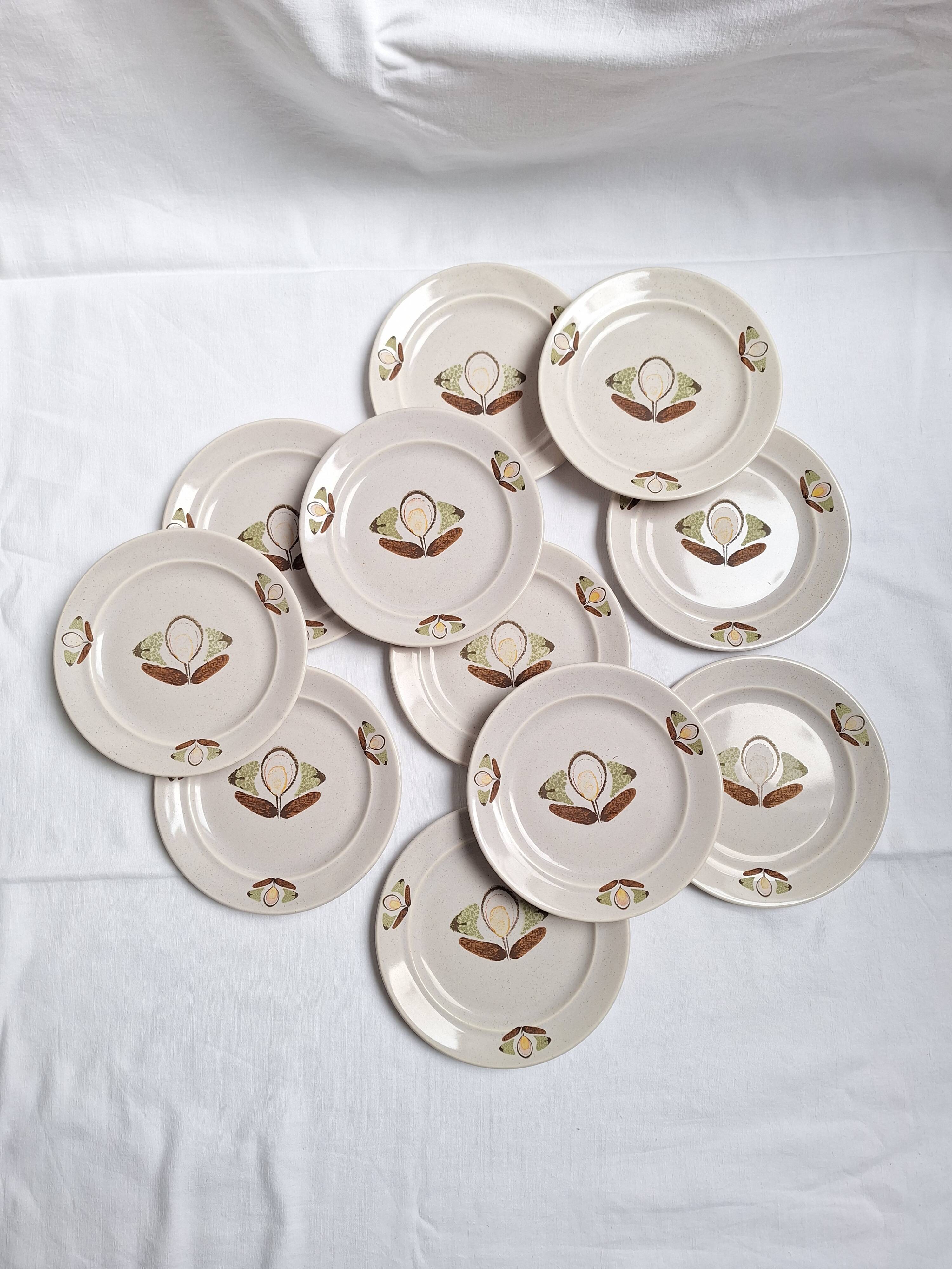 St Amand dessert plates 1970