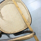 Vintage Bentwood Wide Seat and Arms Bistro Chair