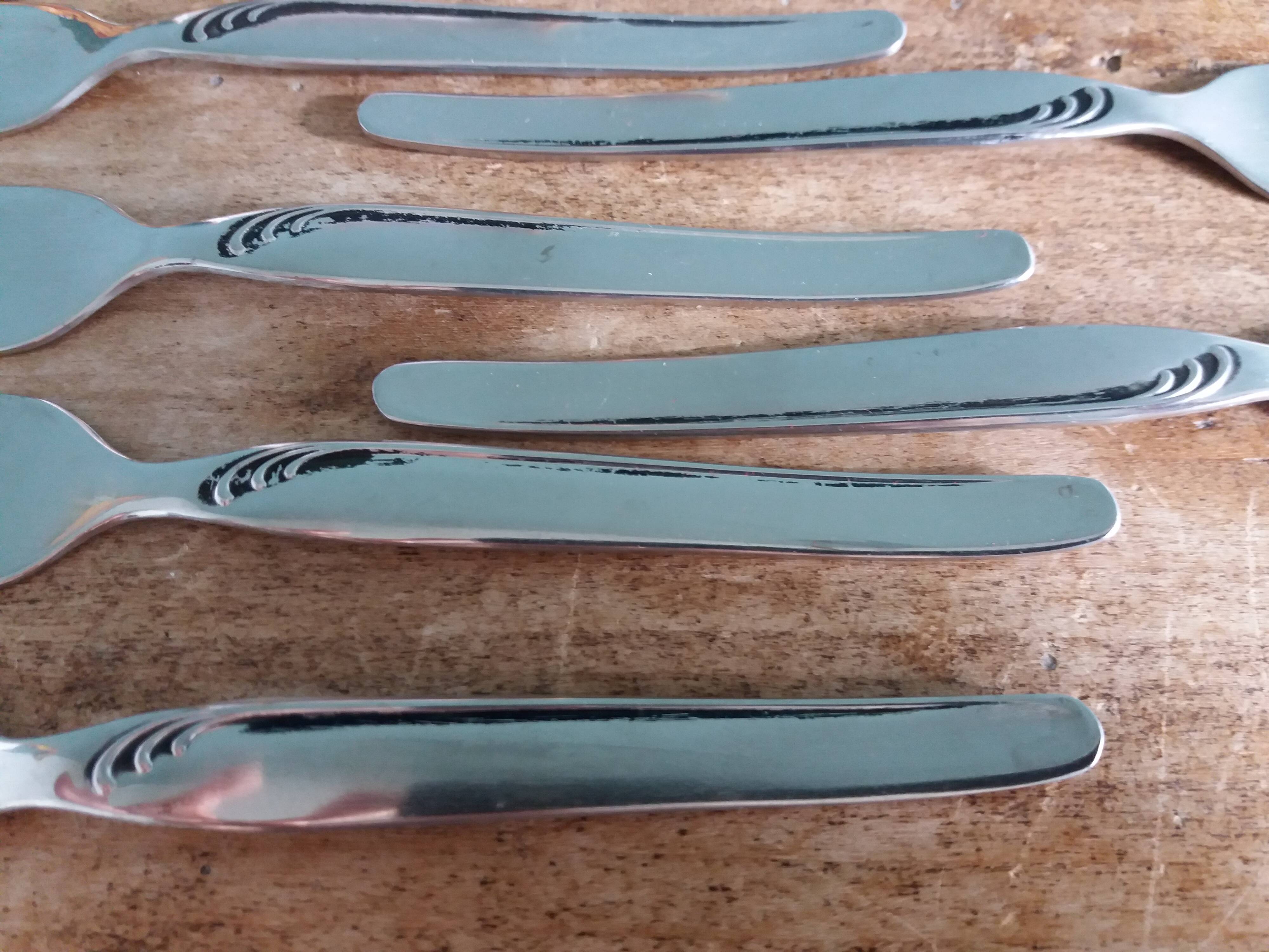 SMS Barenthal brand stainless steel dessert forks in a box