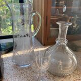 Set of 6 large Baccarat crystal wine glasses, balloon model
