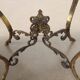 Table basse ancienne Middle Victorian en bronze et papier mâché, Angleterre, XIX Century