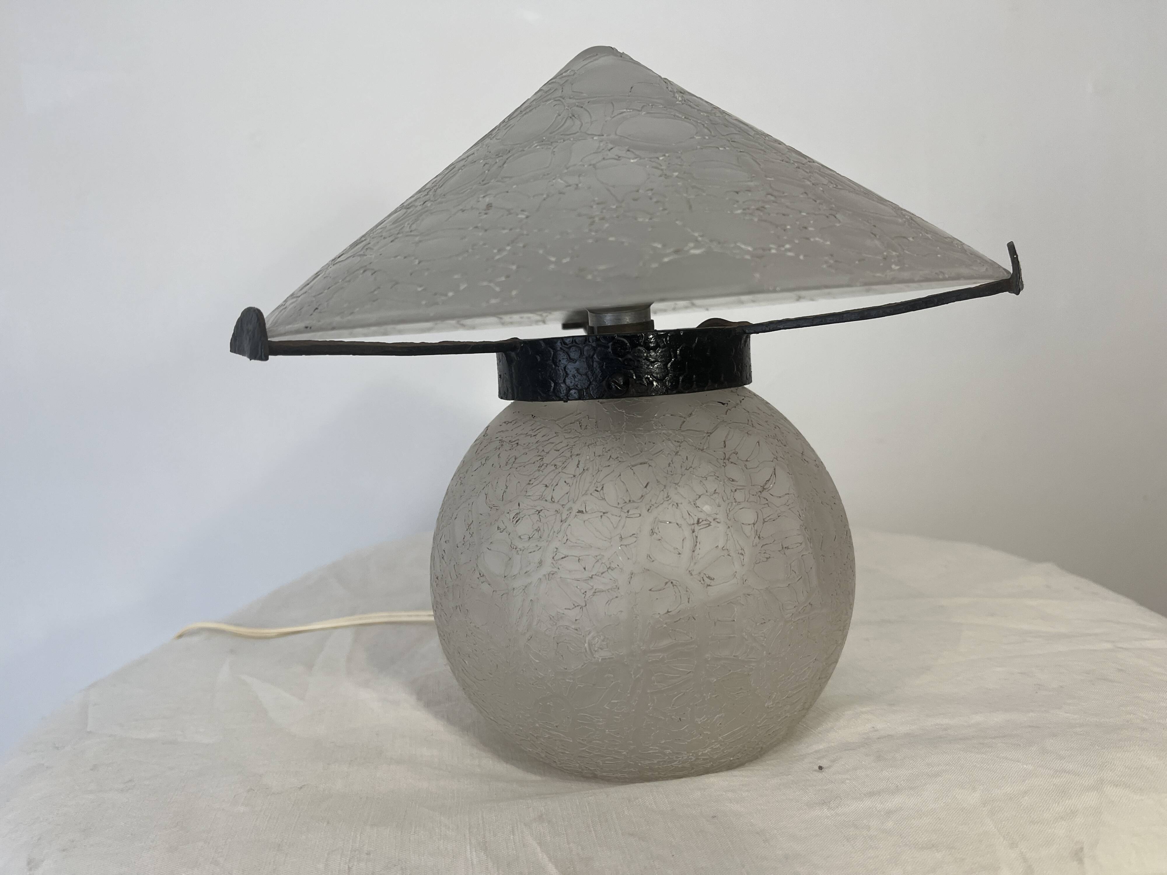 lampe champignon art déco