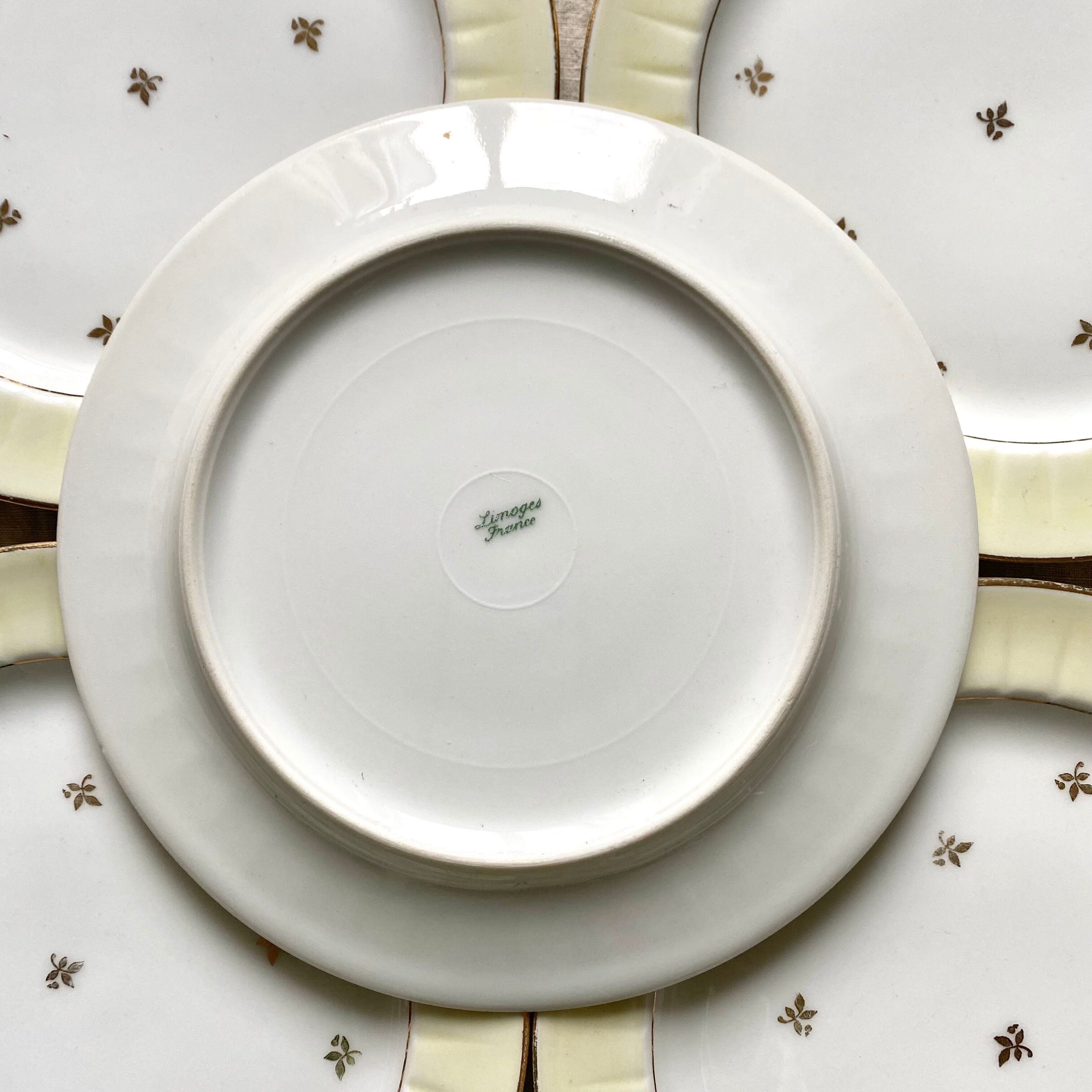Limoges porcelain dessert service