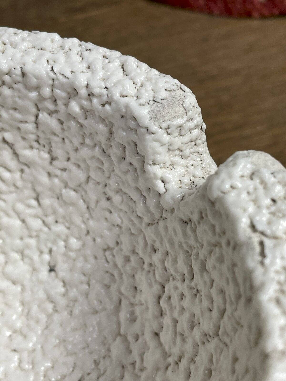 Vintage ceramic relief ashtray