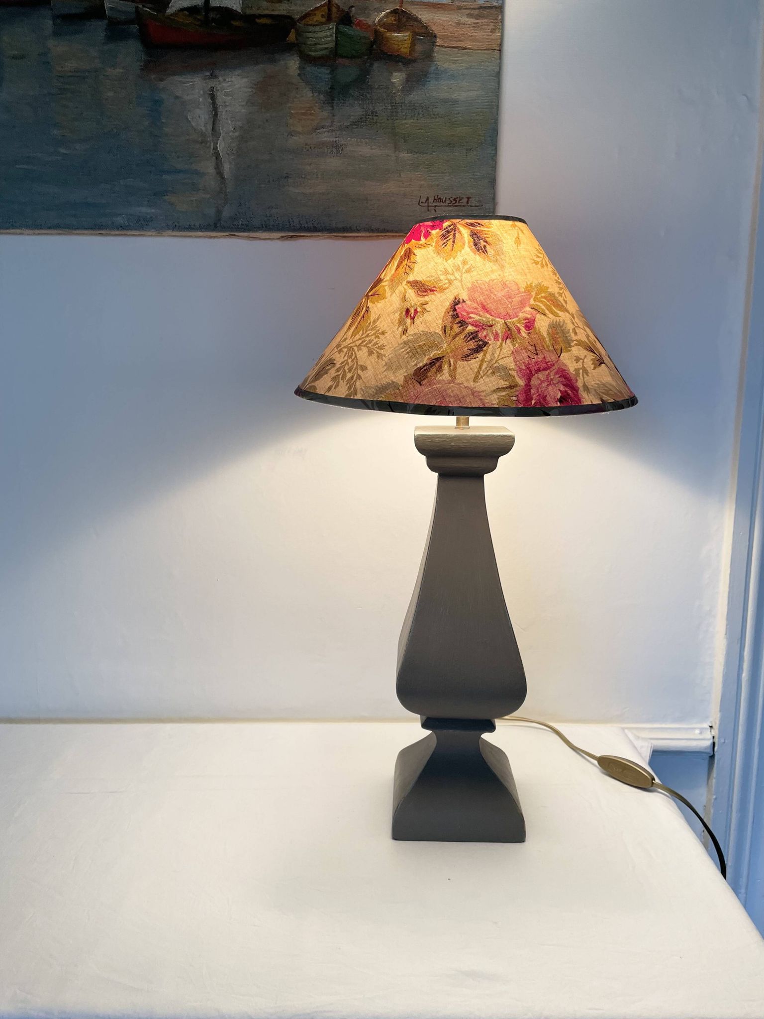 Lampe bois tourné