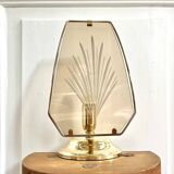 Smoked glass lamp