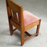 Oak chair of the Amsterdam School, 1930