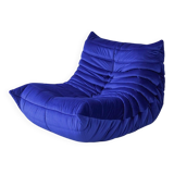 Coral corduroy Togo lounge chair by Michel Ducaroy for Ligne Roset