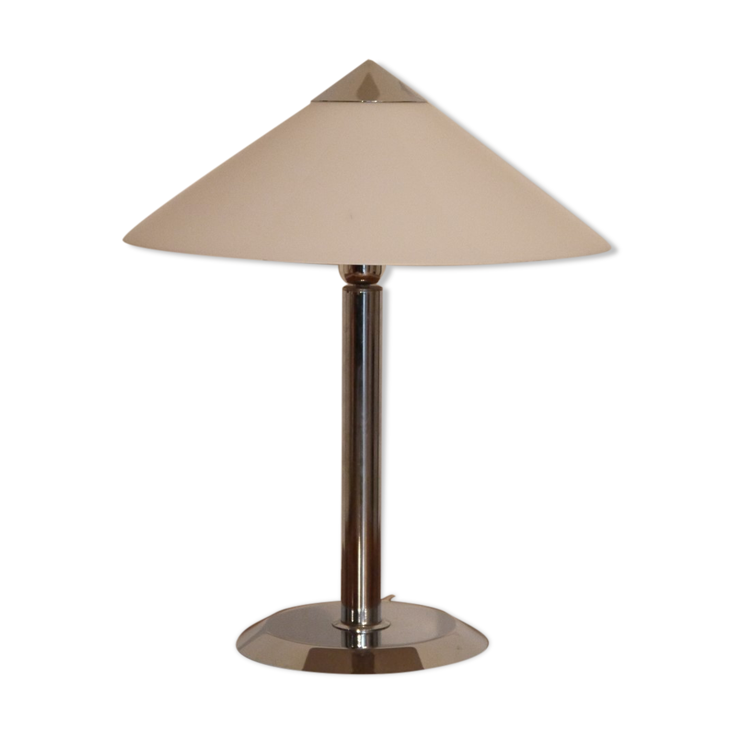Lampe vintage scandinave en chrome et acrylique de Nafa 1970