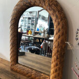 Braided rattan mirror 40 x 52 cm