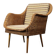 Rattan armchair from the 1970s by Uluv, Czechoslovakia