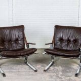 Mid-Century 'Pirate' Easy Chairs by Elsa and Nordahl Solheim for Rykken 60s