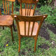Trio chaises bistrot monobloc
