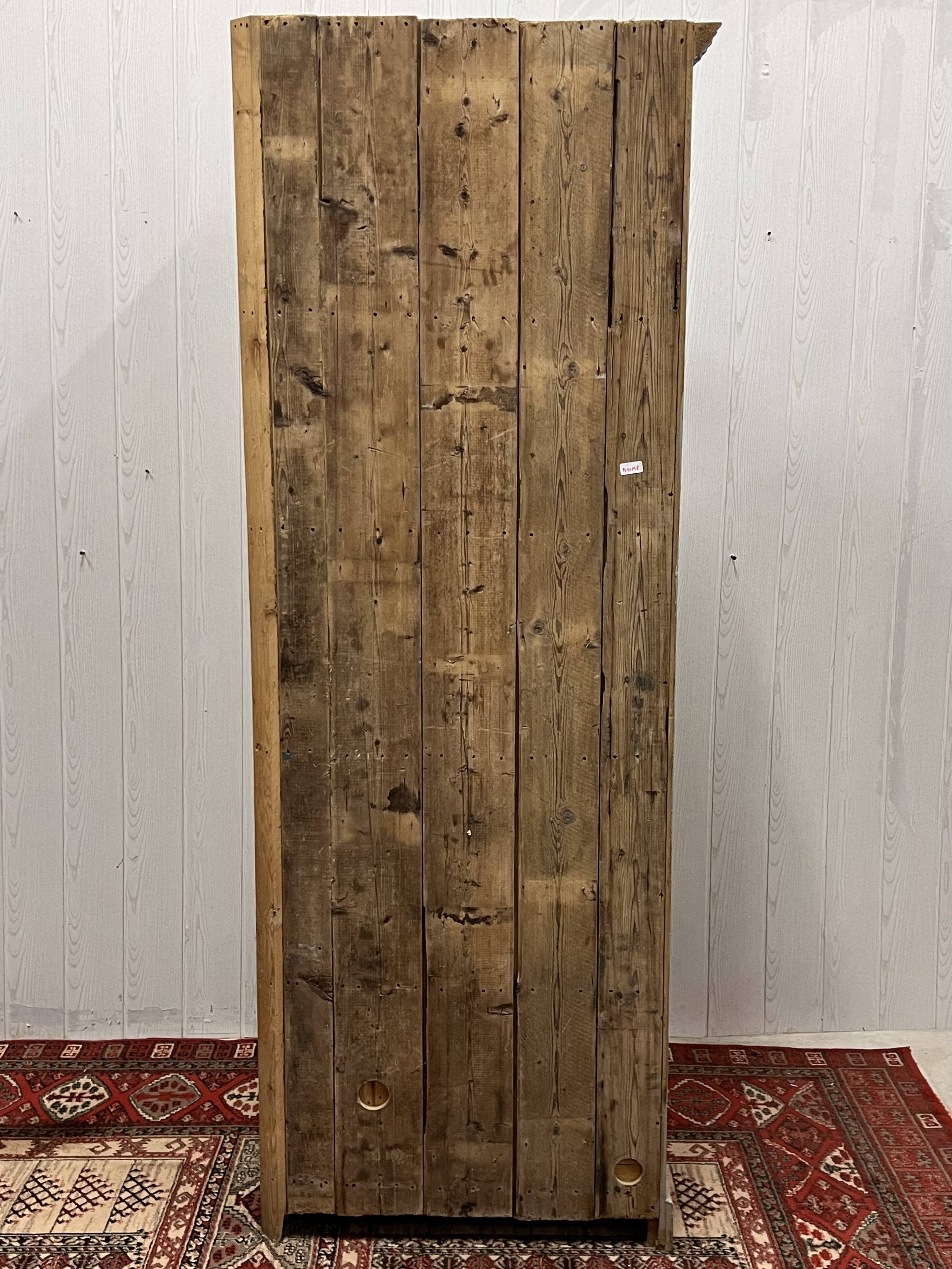 Patinated corner cupboard