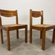 Paire de chaises maison Regain en orme et paille