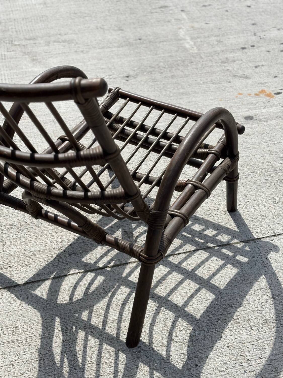 Bamboo armchair from the 70s