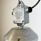 Industrial Black Enamel Factory Lamp from Elektrosvit, 1960s