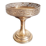 Coupe sur pied métal doré début XXème