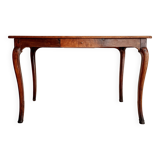Old table - wooden desk with curved legs
