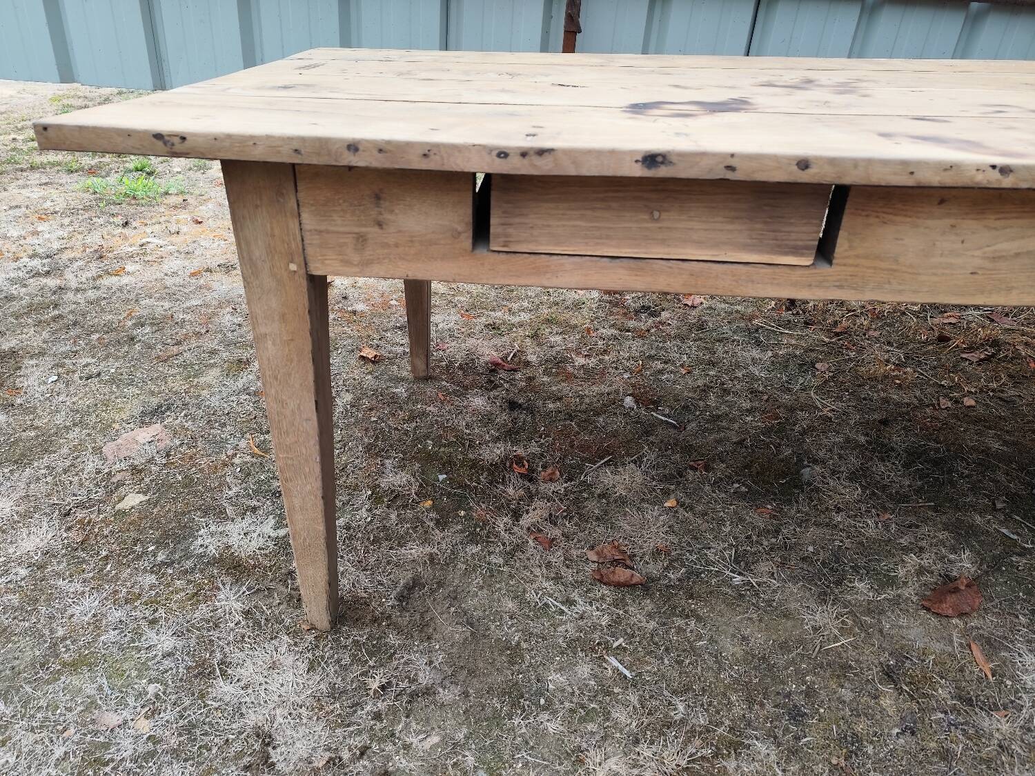 200 cm Solid oak farmhouse table